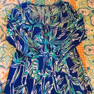 Lilly Pulitzer button down tunic